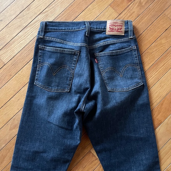Levi's Dark Wash Distressed Jeans - Picture 3 of 3